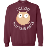 Sweatshirts Maroon / S I Like Cats Crewneck Sweatshirt