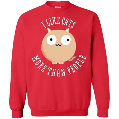 Sweatshirts Red / S I Like Cats Crewneck Sweatshirt