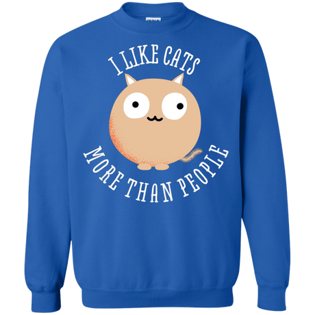 Sweatshirts Royal / S I Like Cats Crewneck Sweatshirt