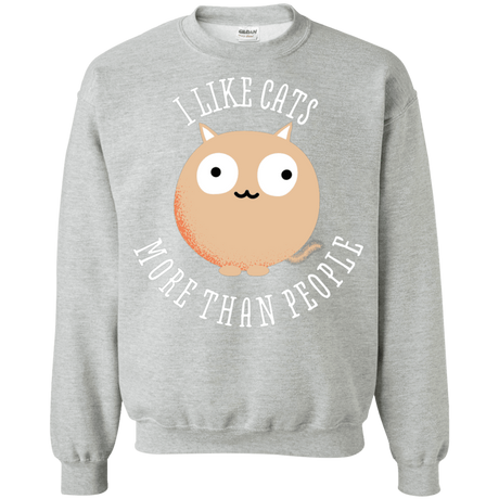 Sweatshirts Sport Grey / S I Like Cats Crewneck Sweatshirt