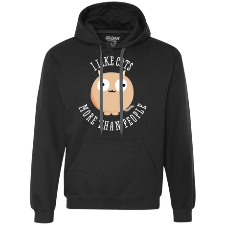 Sweatshirts Black / S I Like Cats Premium Fleece Hoodie