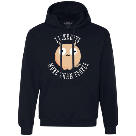 Sweatshirts Navy / S I Like Cats Premium Fleece Hoodie