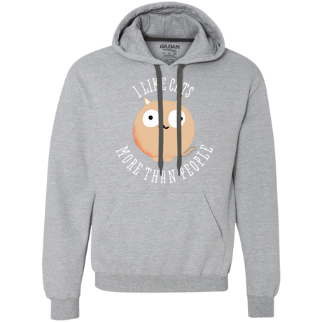 Sweatshirts Sport Grey / L I Like Cats Premium Fleece Hoodie