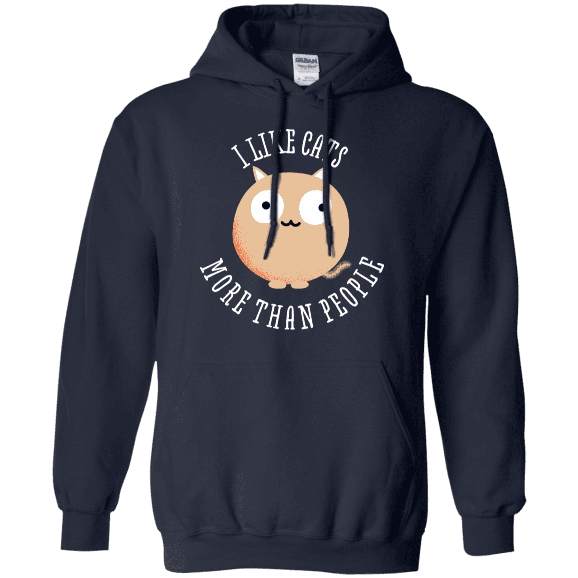 Sweatshirts Navy / S I Like Cats Pullover Hoodie