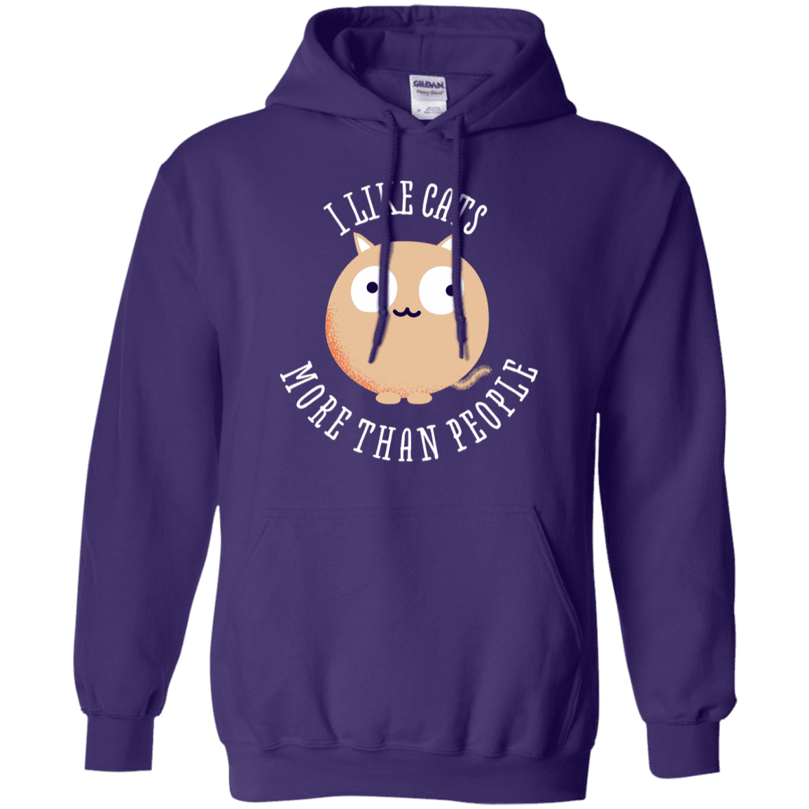 Sweatshirts Purple / S I Like Cats Pullover Hoodie