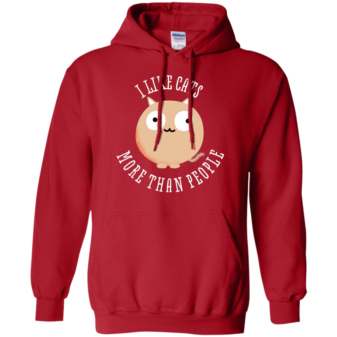 Sweatshirts Red / S I Like Cats Pullover Hoodie