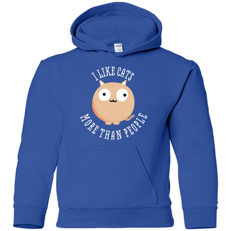 Sweatshirts Royal / YS I Like Cats Youth Hoodie