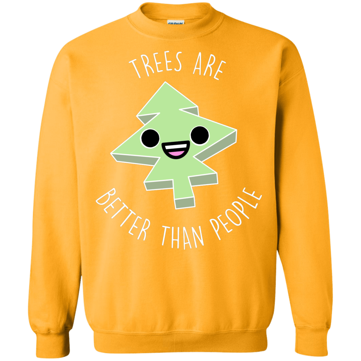 Sweatshirts Gold / S I Like Trees Crewneck Sweatshirt