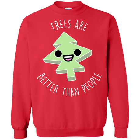 Sweatshirts Red / S I Like Trees Crewneck Sweatshirt