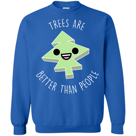 Sweatshirts Royal / S I Like Trees Crewneck Sweatshirt