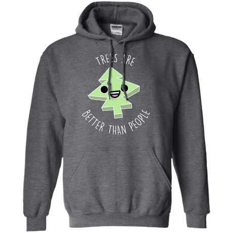 Sweatshirts Dark Heather / S I Like Trees Pullover Hoodie