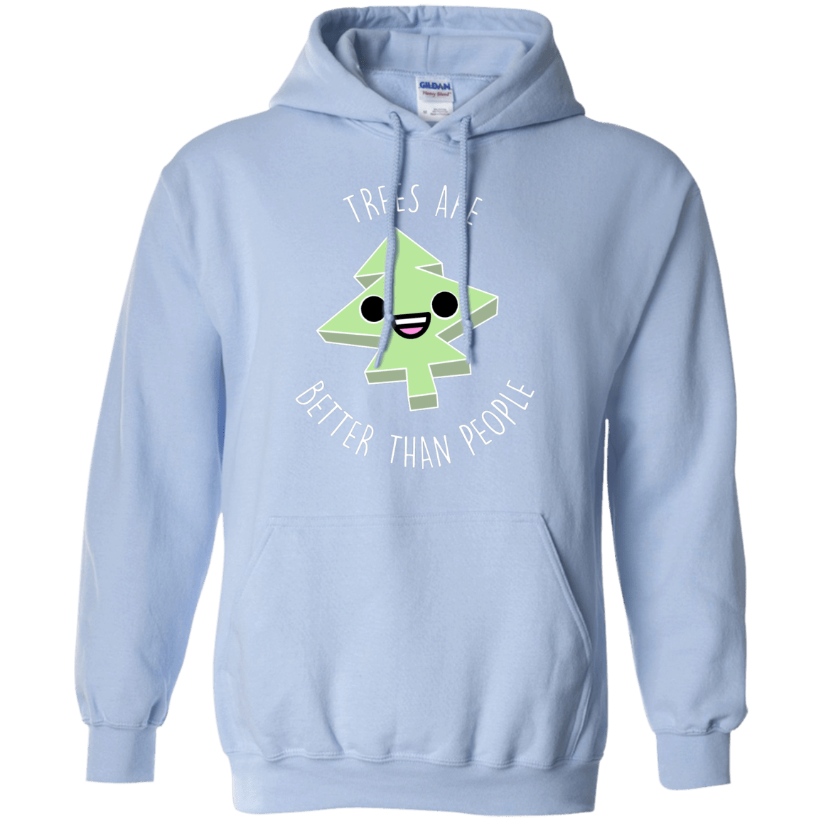 Sweatshirts Light Blue / S I Like Trees Pullover Hoodie