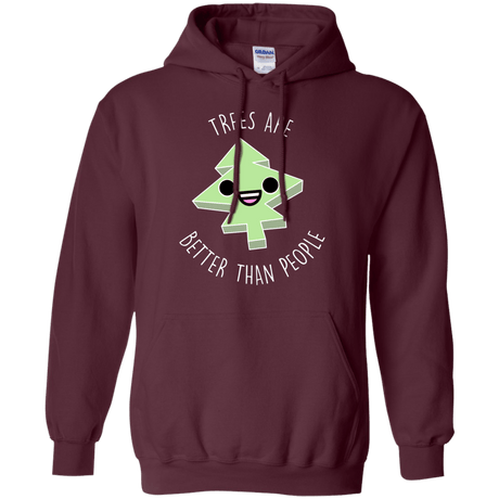 Sweatshirts Maroon / S I Like Trees Pullover Hoodie