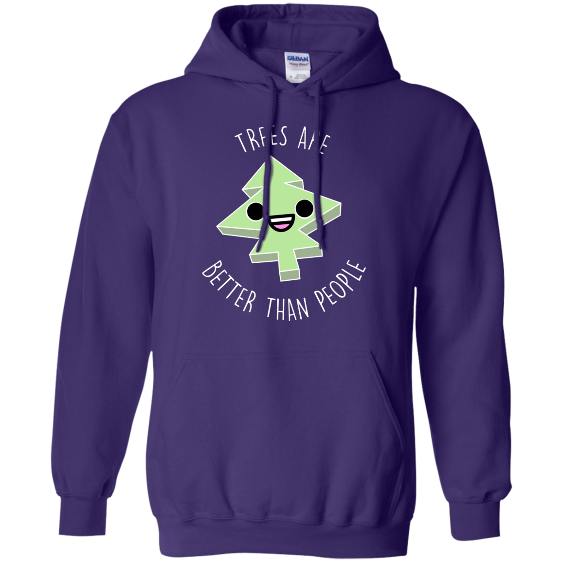 Sweatshirts Purple / S I Like Trees Pullover Hoodie