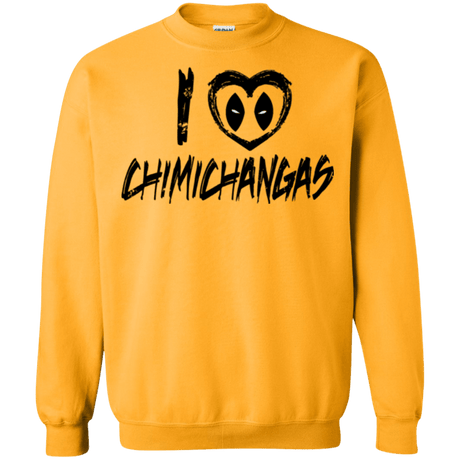 Sweatshirts Gold / Small I Love Chimichangas Crewneck Sweatshirt