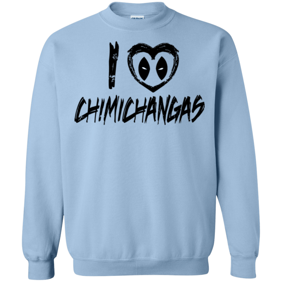 Sweatshirts Light Blue / Small I Love Chimichangas Crewneck Sweatshirt