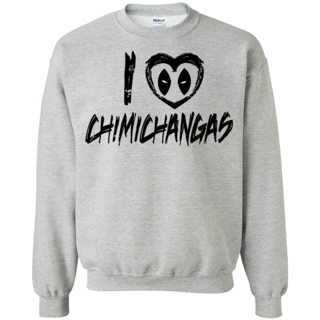 Sweatshirts Sport Grey / Small I Love Chimichangas Crewneck Sweatshirt