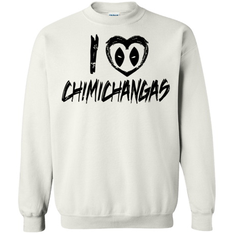 Sweatshirts White / Small I Love Chimichangas Crewneck Sweatshirt