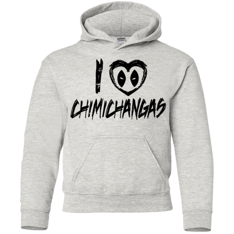 Sweatshirts Ash / YS I Love Chimichangas Youth Hoodie