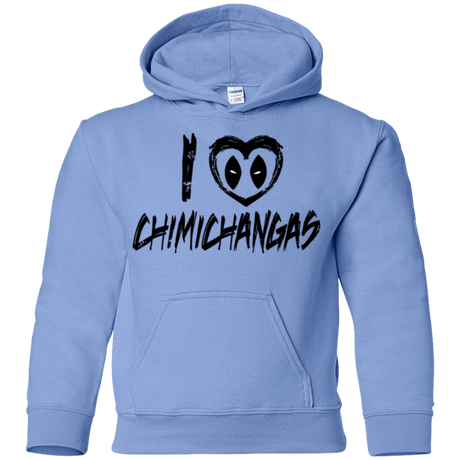 Sweatshirts Carolina Blue / YS I Love Chimichangas Youth Hoodie