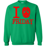 Sweatshirts Irish Green / Small I Love Friday Crewneck Sweatshirt