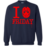 Sweatshirts Navy / Small I Love Friday Crewneck Sweatshirt