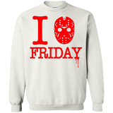 Sweatshirts White / Small I Love Friday Crewneck Sweatshirt