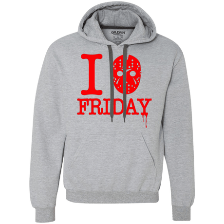 Sweatshirts Sport Grey / Small I Love Friday Premium Fleece Hoodie