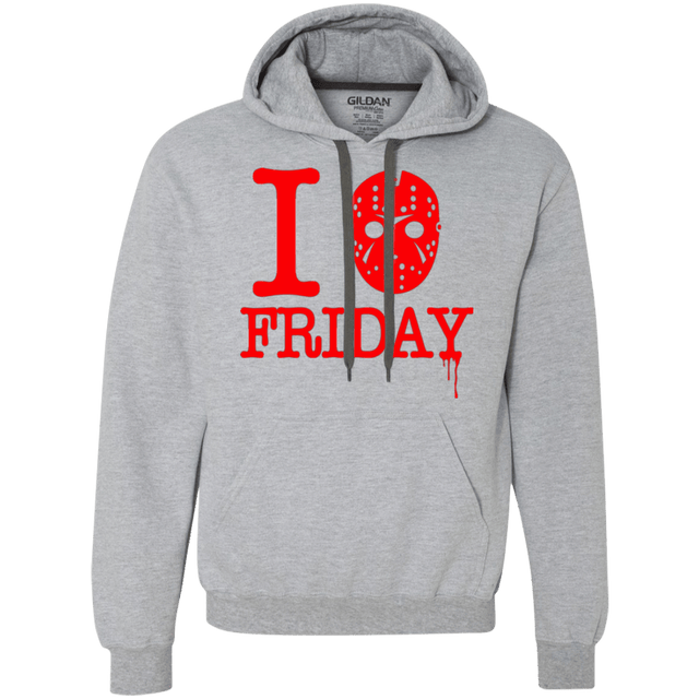 Sweatshirts Sport Grey / Small I Love Friday Premium Fleece Hoodie