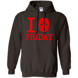 Sweatshirts Dark Chocolate / Small I Love Friday Pullover Hoodie