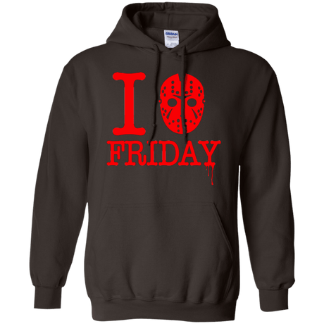 Sweatshirts Dark Chocolate / Small I Love Friday Pullover Hoodie