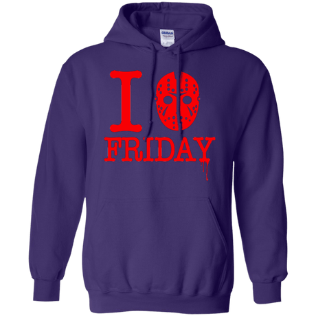 Sweatshirts Purple / Small I Love Friday Pullover Hoodie