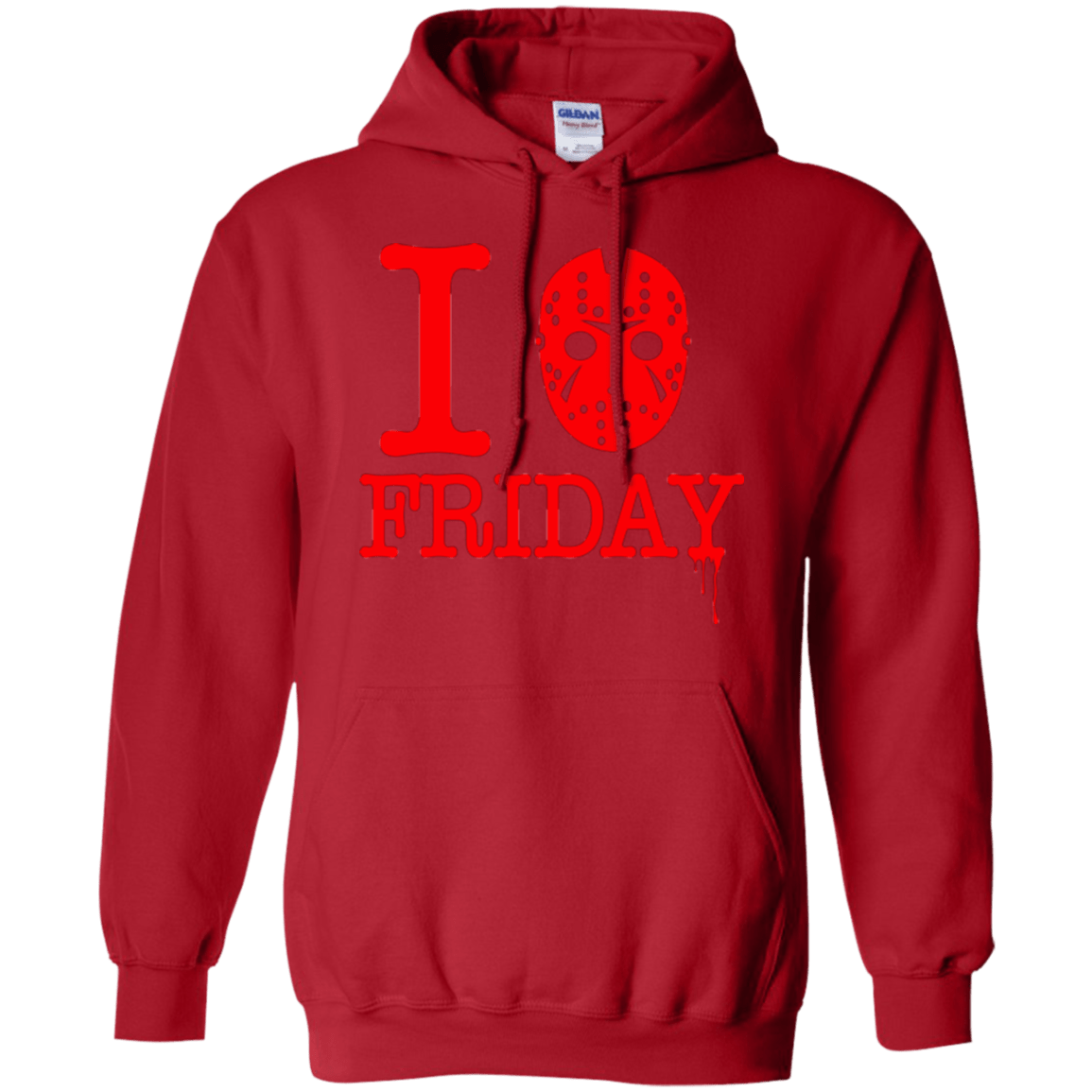 Sweatshirts Red / Small I Love Friday Pullover Hoodie