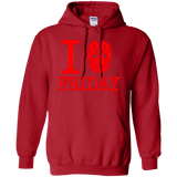 Sweatshirts Red / Small I Love Friday Pullover Hoodie