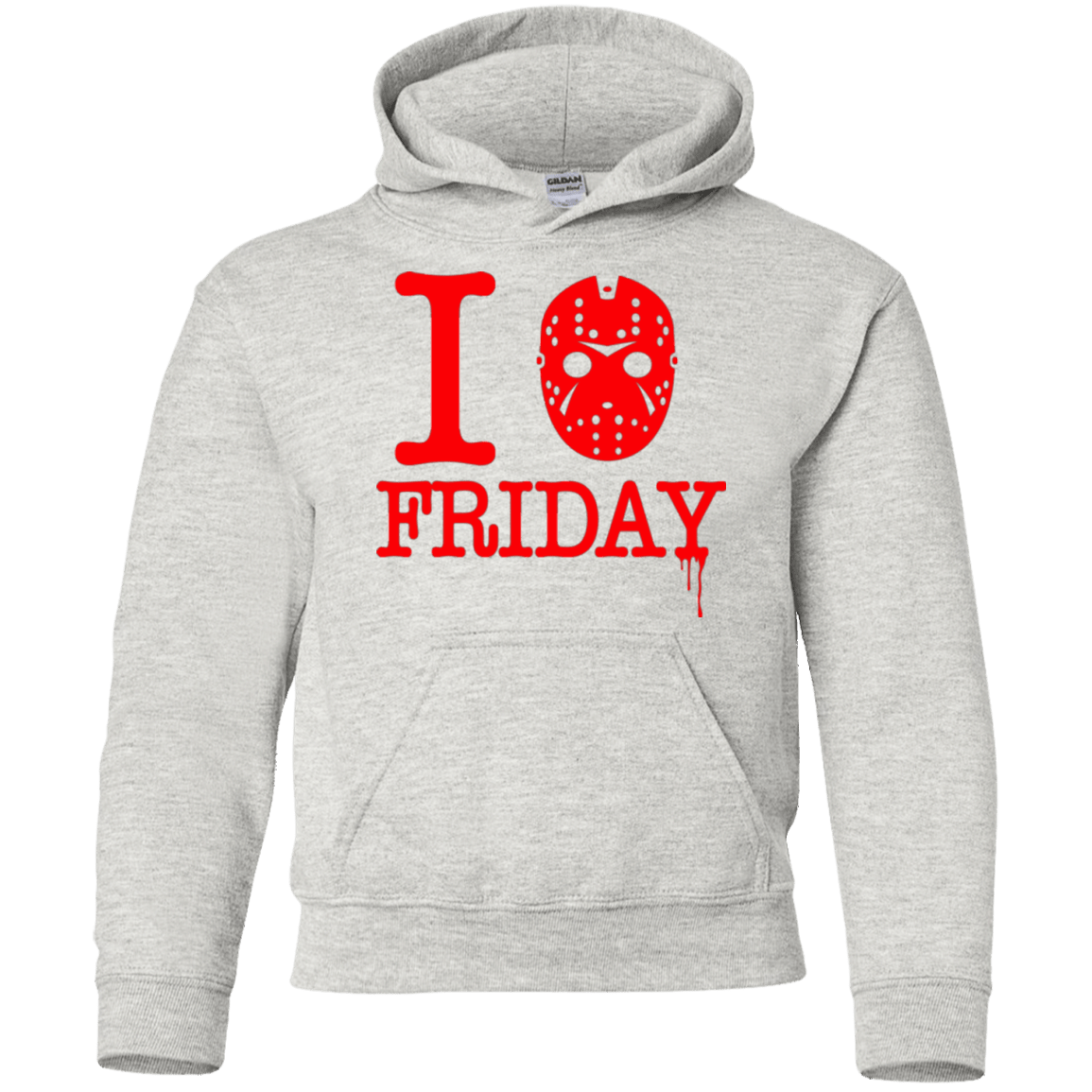 Sweatshirts Ash / YS I Love Friday Youth Hoodie