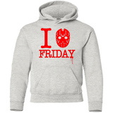 Sweatshirts Ash / YS I Love Friday Youth Hoodie