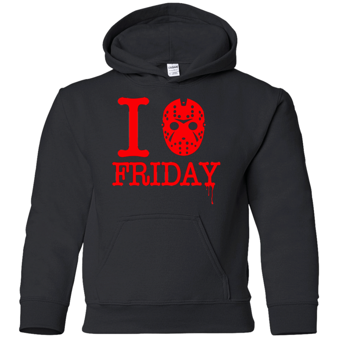Sweatshirts Black / YS I Love Friday Youth Hoodie