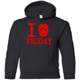Sweatshirts Black / YS I Love Friday Youth Hoodie
