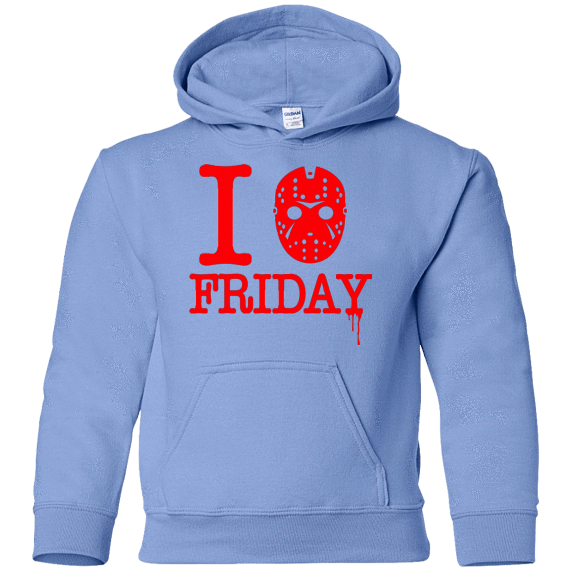 Sweatshirts Carolina Blue / YS I Love Friday Youth Hoodie