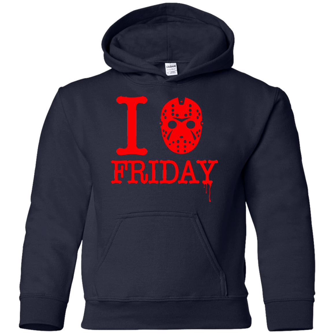 Sweatshirts Navy / YS I Love Friday Youth Hoodie