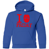 Sweatshirts Royal / YS I Love Friday Youth Hoodie