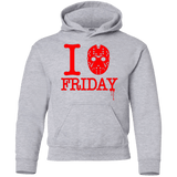 Sweatshirts Sport Grey / YS I Love Friday Youth Hoodie