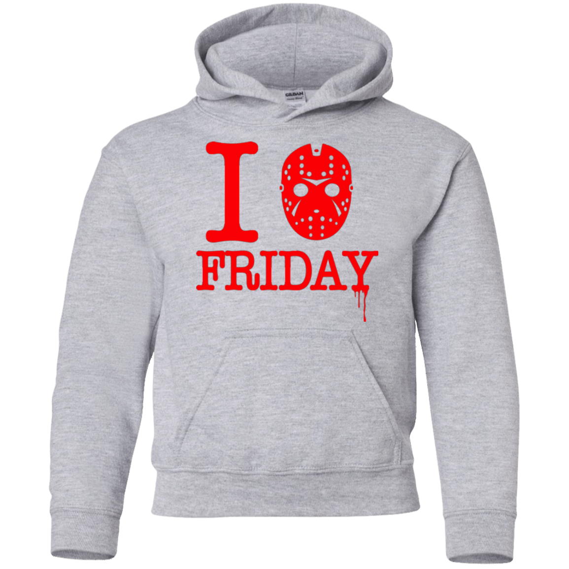 Sweatshirts Sport Grey / YS I Love Friday Youth Hoodie