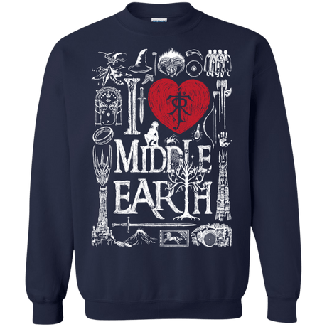 Sweatshirts Navy / S I Love Middle Earth Crewneck Sweatshirt