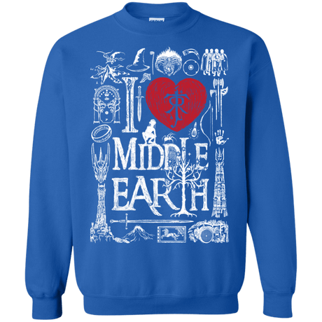 Sweatshirts Royal / S I Love Middle Earth Crewneck Sweatshirt