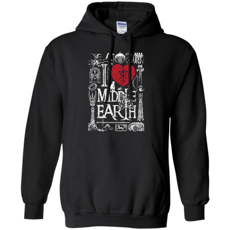 Sweatshirts Black / S I Love Middle Earth Pullover Hoodie