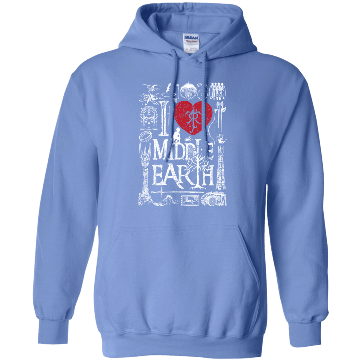 Sweatshirts Carolina Blue / S I Love Middle Earth Pullover Hoodie