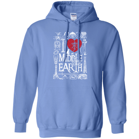 Sweatshirts Carolina Blue / S I Love Middle Earth Pullover Hoodie
