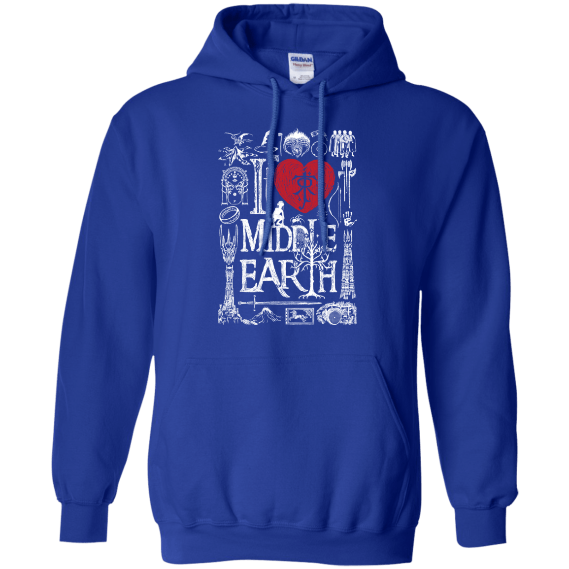 Sweatshirts Royal / S I Love Middle Earth Pullover Hoodie