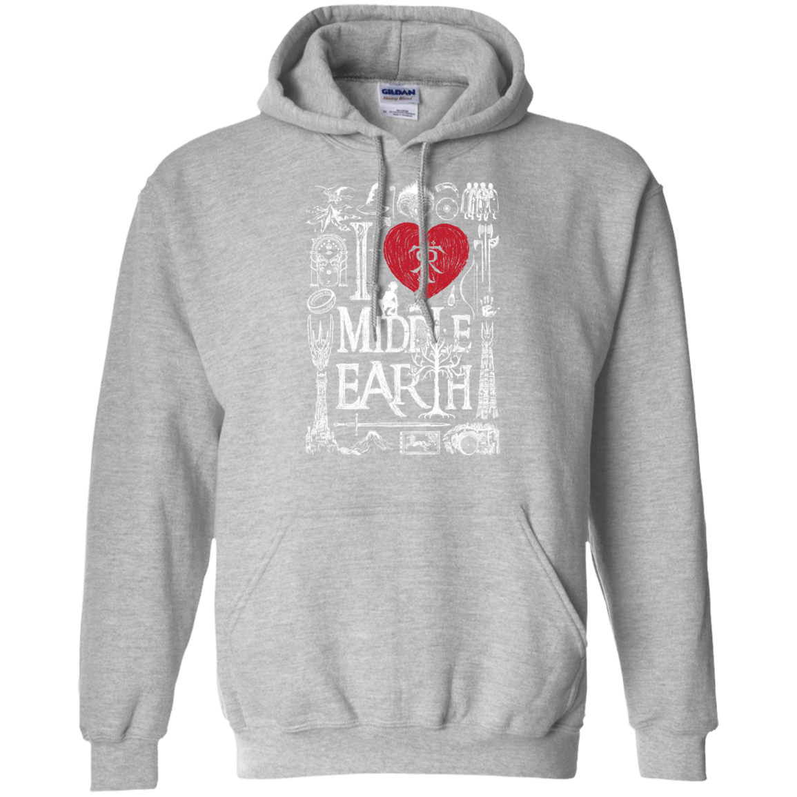 Sweatshirts Sport Grey / S I Love Middle Earth Pullover Hoodie